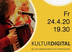 KULTURDIGITAL | eine Initiative des Kulturraum.sh - Lady Pinball und Miss C - Bass, Akkordeon und Gesang